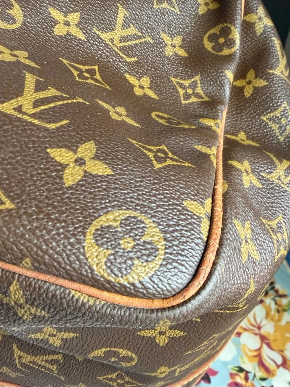 Louis Vuitton Monogram Canvas Keepall-Style 45 Travel Bag in Brown